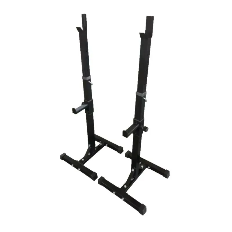 Height Adjustable Foldable Metal Split Squat Rack Strength Training Equipment Barbell Rack Squat Bench Press Stands Home Gym