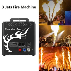 Proyector de 3 chorros de fuego, dispositivo de Triple llama con canales seguros, Dmx, efecto de escenario para celebración, boda, fiesta, Dj, discoteca