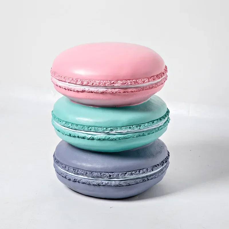 For Cone Ice Cream Stool Changing Shoe Stool Donut Pineapple  vanity Stool American Retro Home Decoration Ornament Gifts