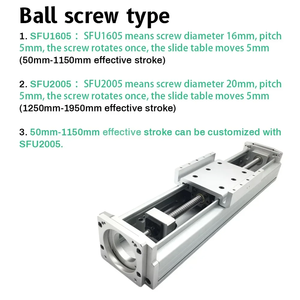 CNC Fully Enclosed Sliding Table Linear Guide Stage 125mm Width Aluminum Dust Cover XYZ Linear Actuator Module Motor Slide Table