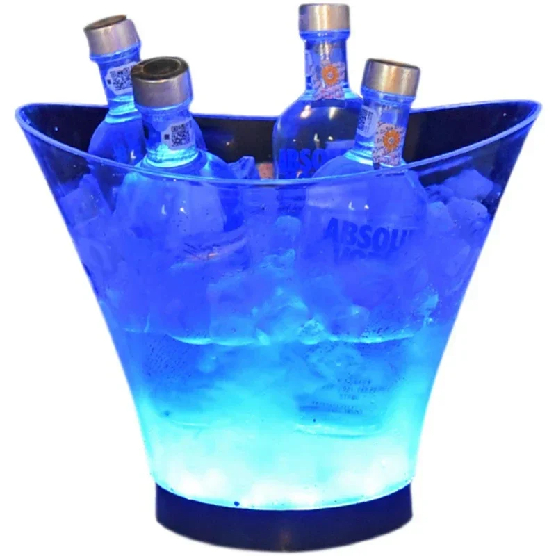 Customized Bar KTV Luminous Ice Bucket Good-looking Plastic Champagne  Wine