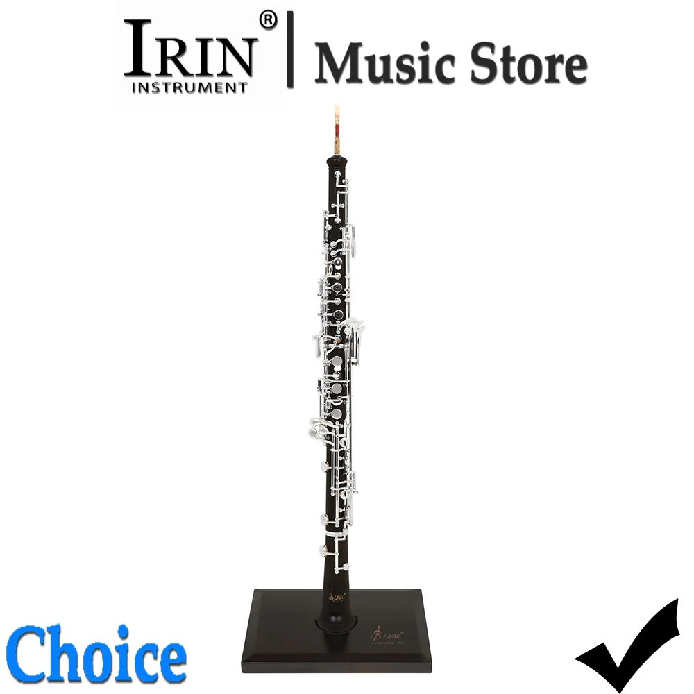 SLADE Oboe Stand Holder Wooden ABS Black Oboe Rack with Widen & Aggravate Base Oboe Woodwind Instrument Parts & Accessories