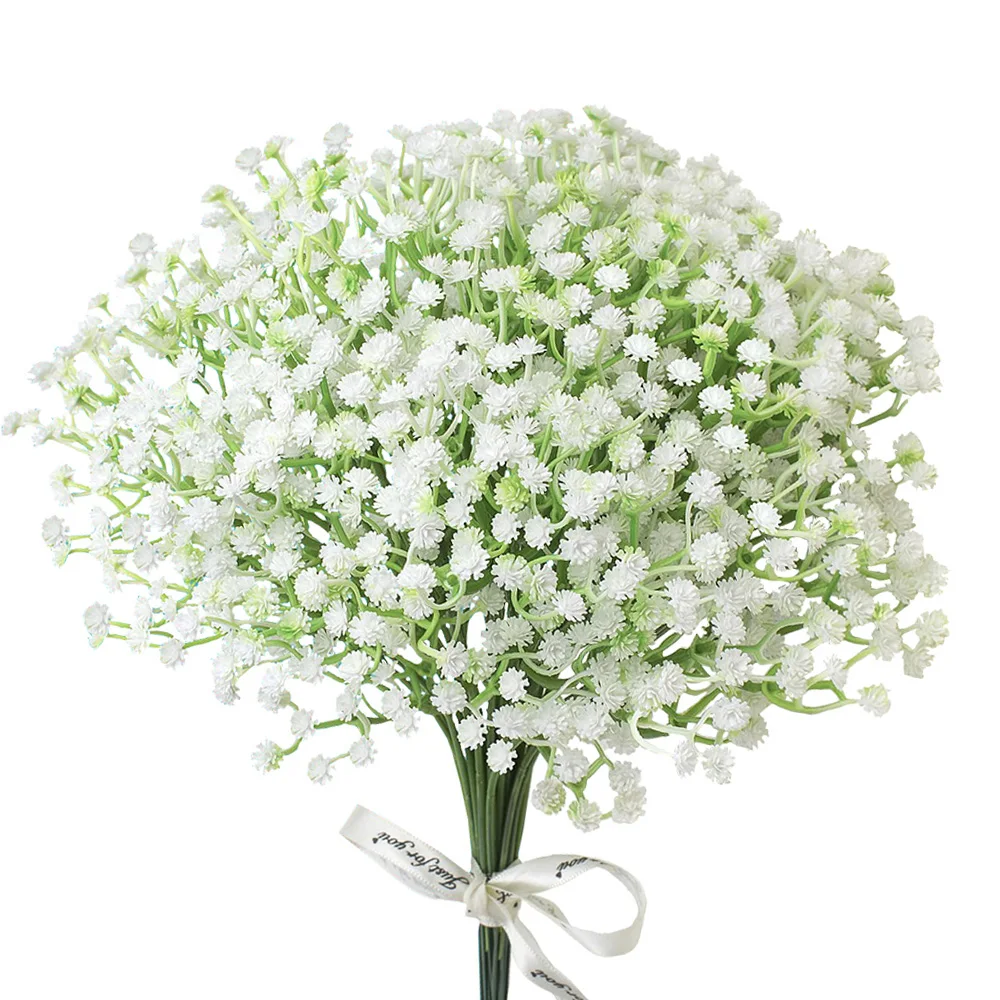 20/10Pcs Babys Breath Artificial Flowers Bouquet Plastic Gypsophila Fake Flower for Wedding Centerpieces Party Home Room Decor