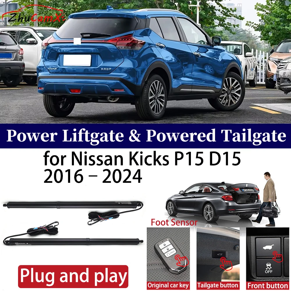 for Nissan Kicks P15 D15 2016–2024 Car OEM Power Liftgate Automatic One-Click Powered Tailgate Strut opener Plug and play