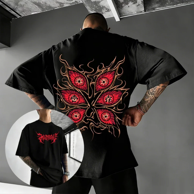 

Unisex Demon Slayer Kokushibo Graphic T Shirt Men Women Streetwear Oversized Cotton Tee 2026 Summer Short Sleeve Tops Casual Y2k