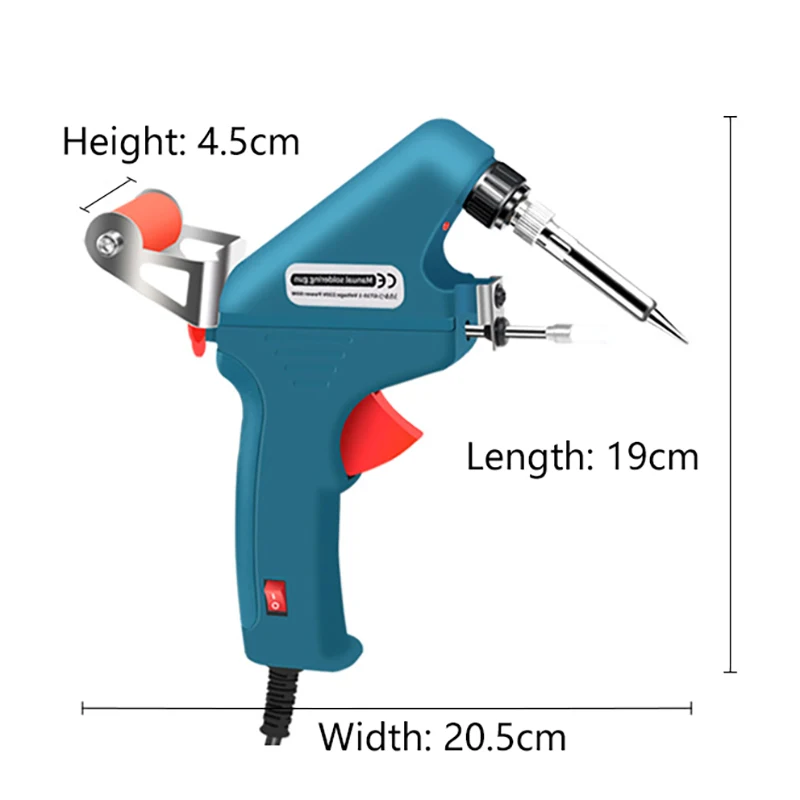 Electric Soldering Iron Guns Automatic Tin Feeding Hand-held Welding Machine EU 220V 60W Repair Tools Electric Internal Heating