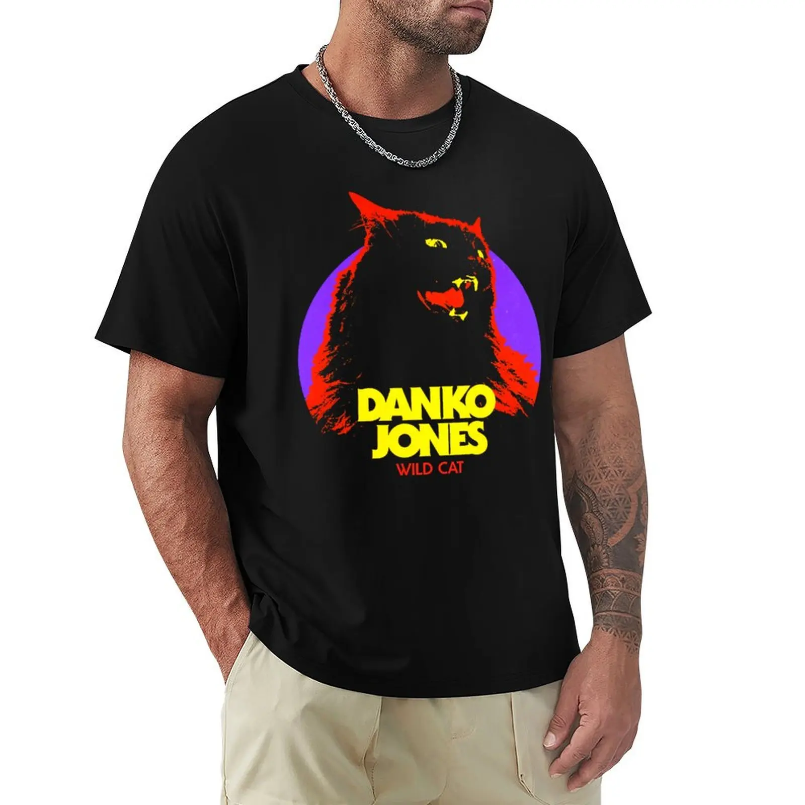 

Danko Jones Wild Cat Underwaist T-Shirt blue lock vintage clothes oversized t shirt customs design your own men t shirts
