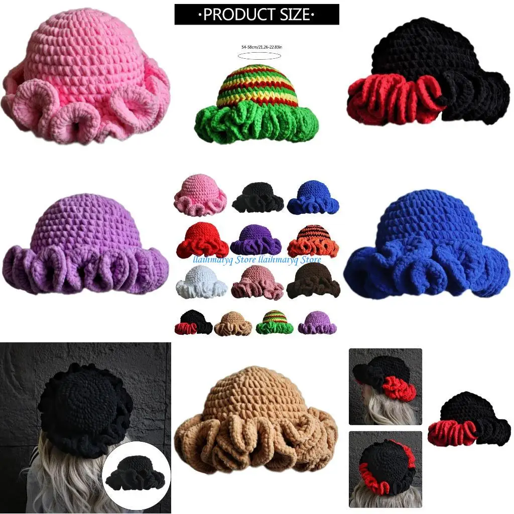 

573B Wide Border Hat Soft and Comfortable Hat Simple Street Hat Solid Color Hat