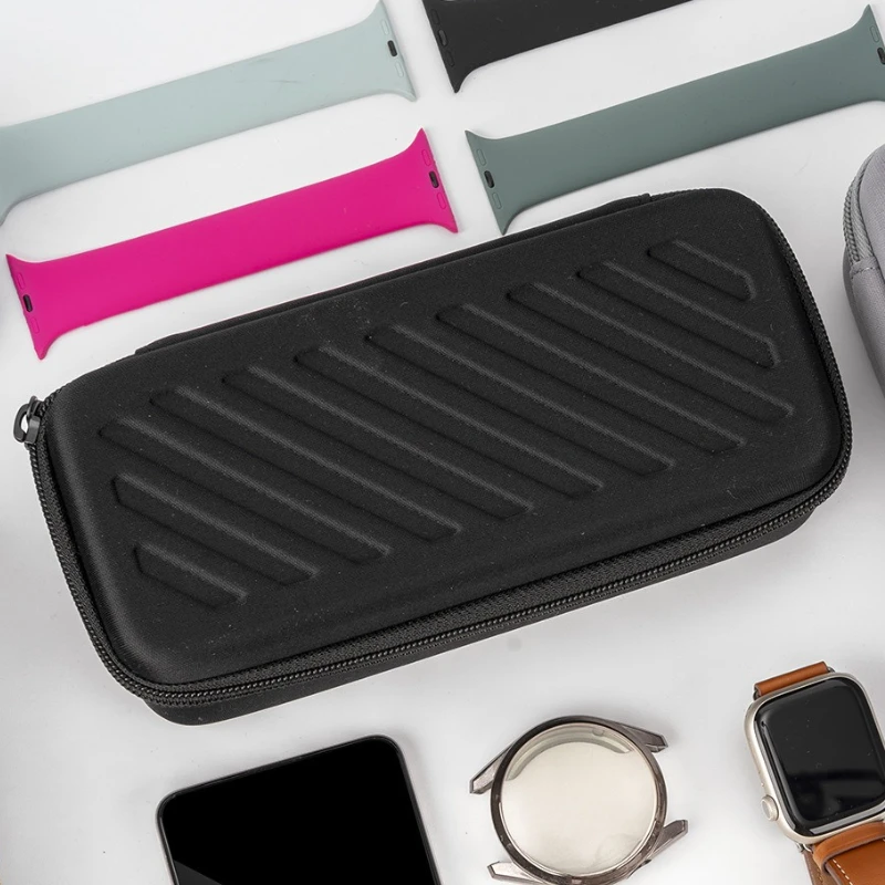 กล่องนาฬิกาแบบพกพา นาฬิกาผู้ชาย กล่องเก็บนาฬิกาข้อมือเดินทาง จัดระเบียบคอนเทนเนอร์ นาฬิกาขนาดใหญ่ กระเป๋าสะสมเครื่องประดับ