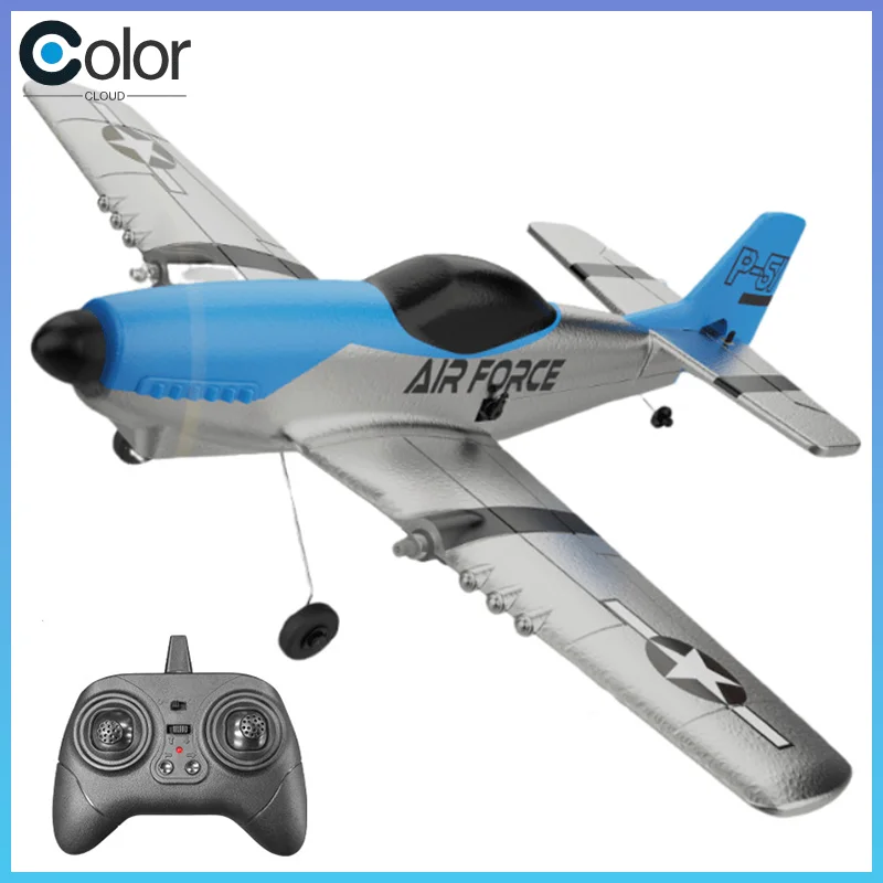 

Air Force Z63 Remote Control Airplane P51 Mustang Fighter 2 4g Three Channel Fixed Wing Epp Foam Crash Resistant Easy To Fly