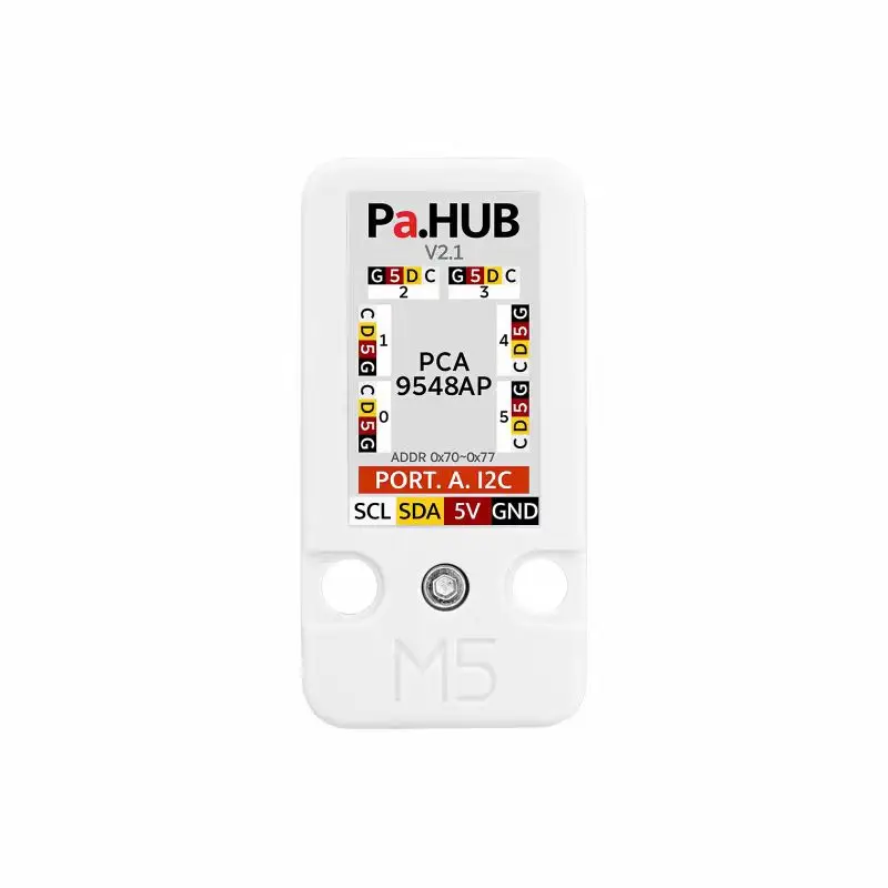 Official M5Stack PaHub v2.1 I2C Bus 1-to-6 Expansion with Onboard DIP Switch PCA9548AP