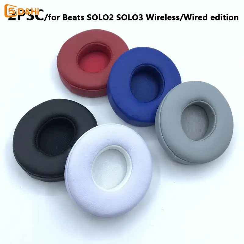 Earpads For Beat Solo 2 Ear Cushion Solo3 Wireless Headphones Earpad Ear Pads Ear Cups Replacement Parts Headset Foam Pad