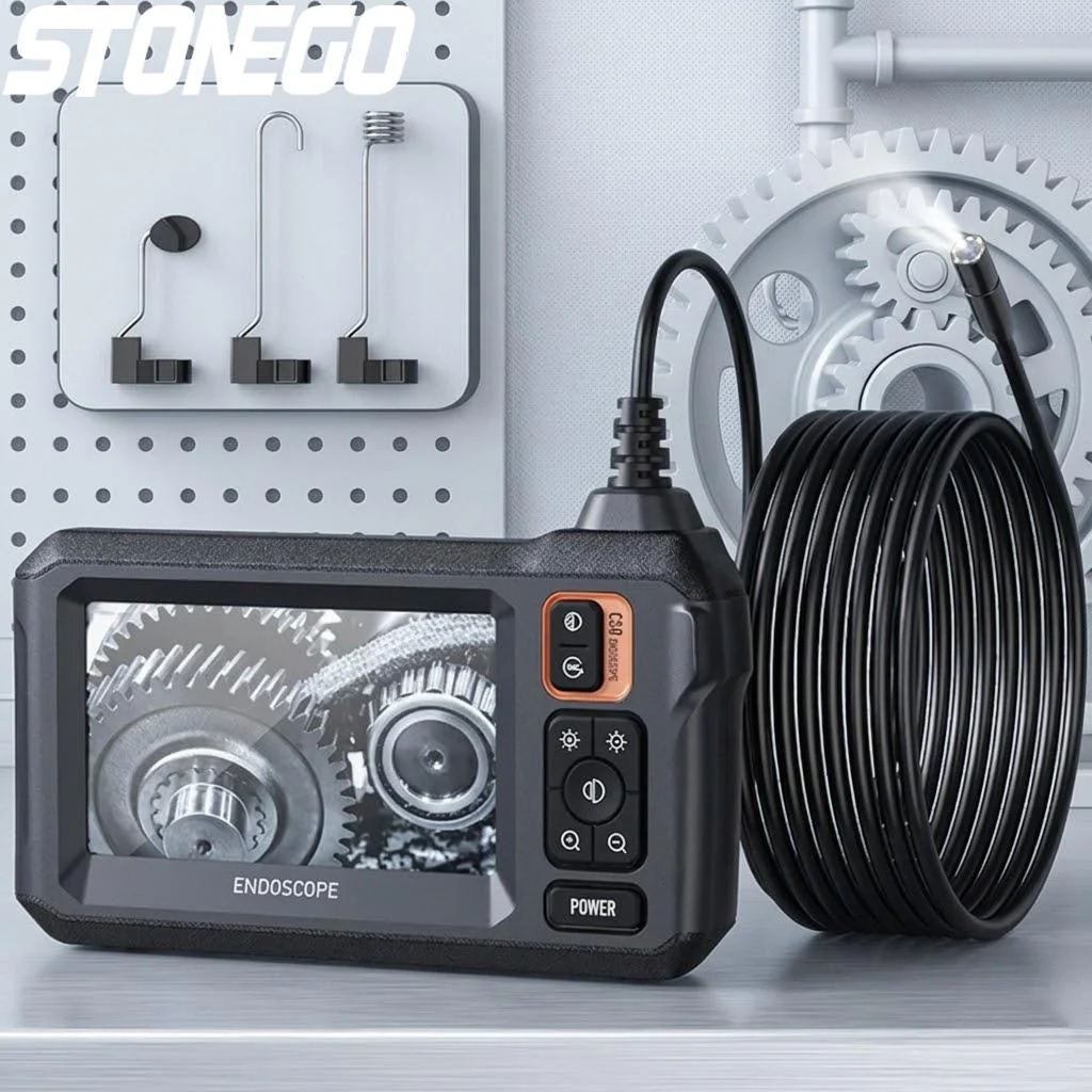 

Эндоскоп 1080P HD с Wi-Fi для осмотра автомобилей, 43-дюймовый дисплей, двойная камера, кабель 1м/5м/10м, аккумулятор 2600 мАч