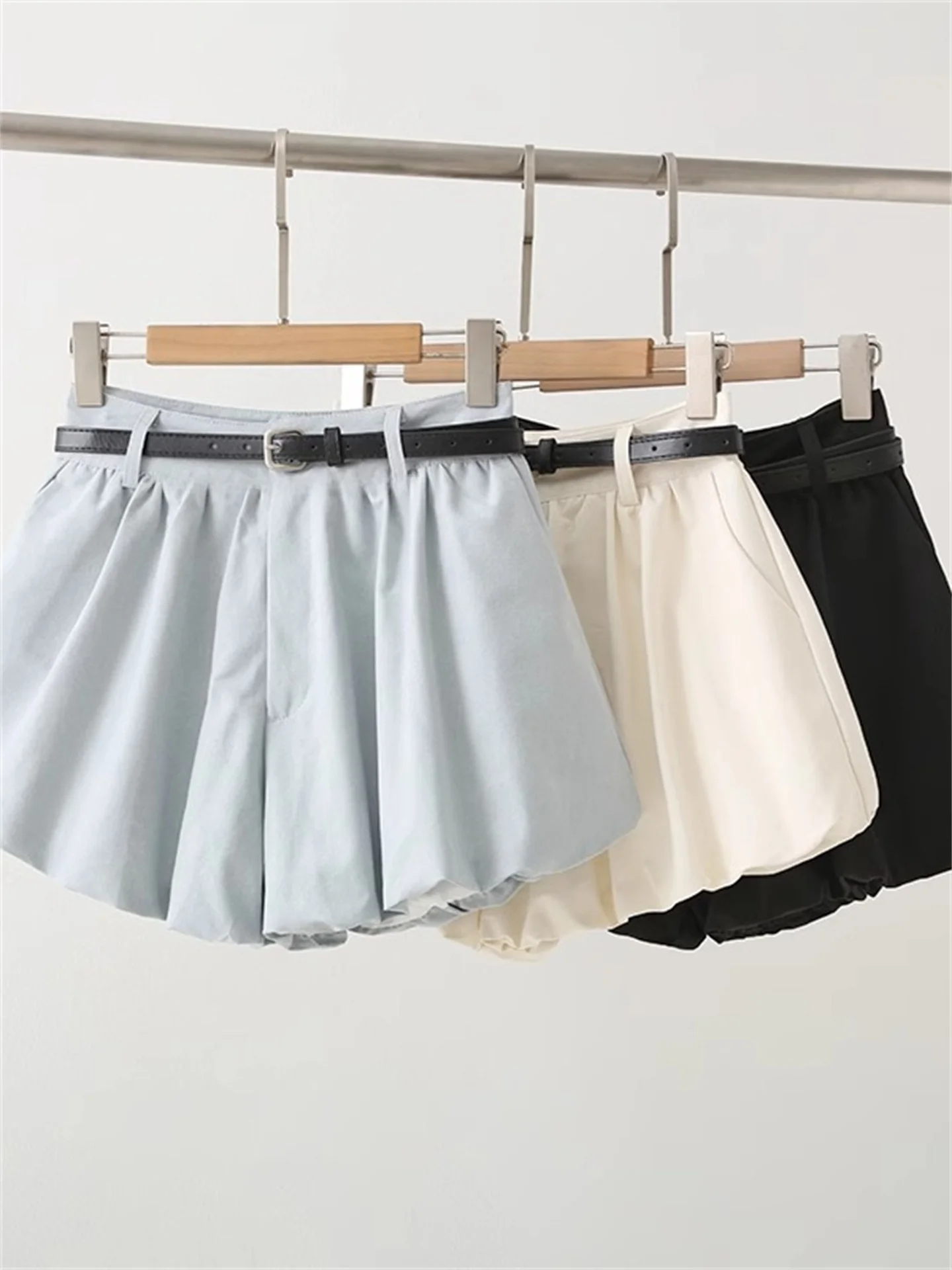 

Korean High Waist Flower Bud Shorts Women's Summer plus Size Loose Versatile Slimming Hip Covering Puffy Pants Skirt