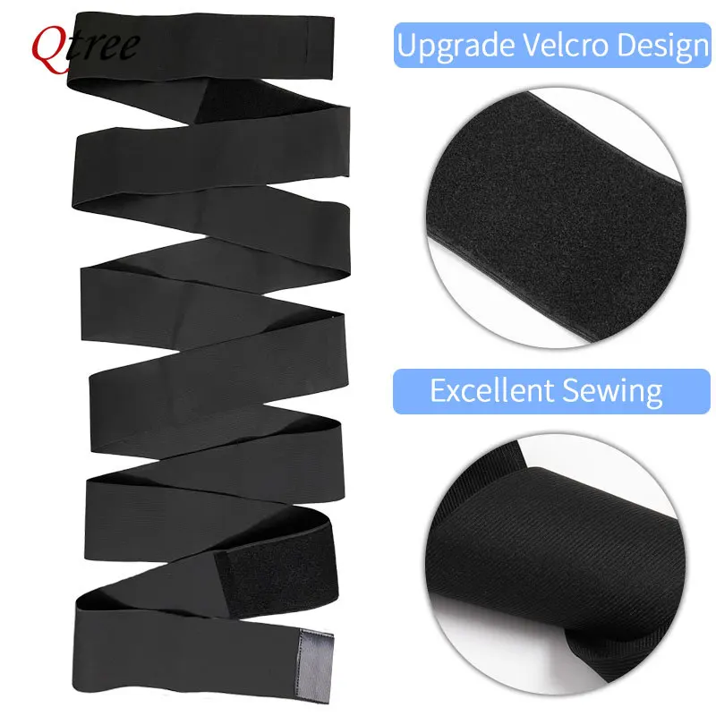 Qtree Men Waist Trainer Abdomen Reducer Snatch Me Up Bandage Wrap Slimming Belt Body Shaper Waist Trimmer Corset Belly Shapewear