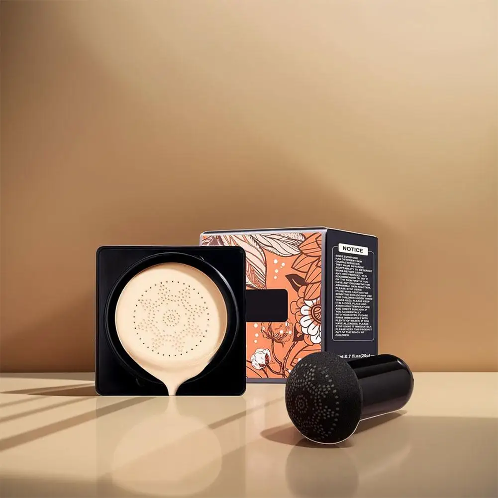 BBエアクッションCCクリームファンデーションコンシーラーマッシュルームヘッド美白防水ブライトニングフェイスベーストーン韓国製