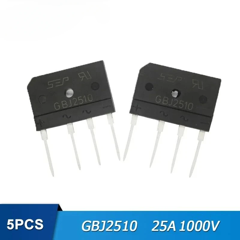 5PCS High quality Diode Bridge Rectifier GBJ1510 GBJ2510 GBJ3510 GBU1510 GBU3510 15A 25A 35A 1000V Rectifiers Diodes