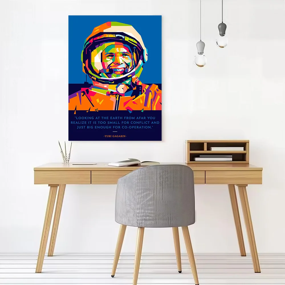 Yuri Gagarin Printed Canvas Wall Art Customizable Paintings Poster Perfect Gift for Modern Home Decoration Ornaments Bedroom