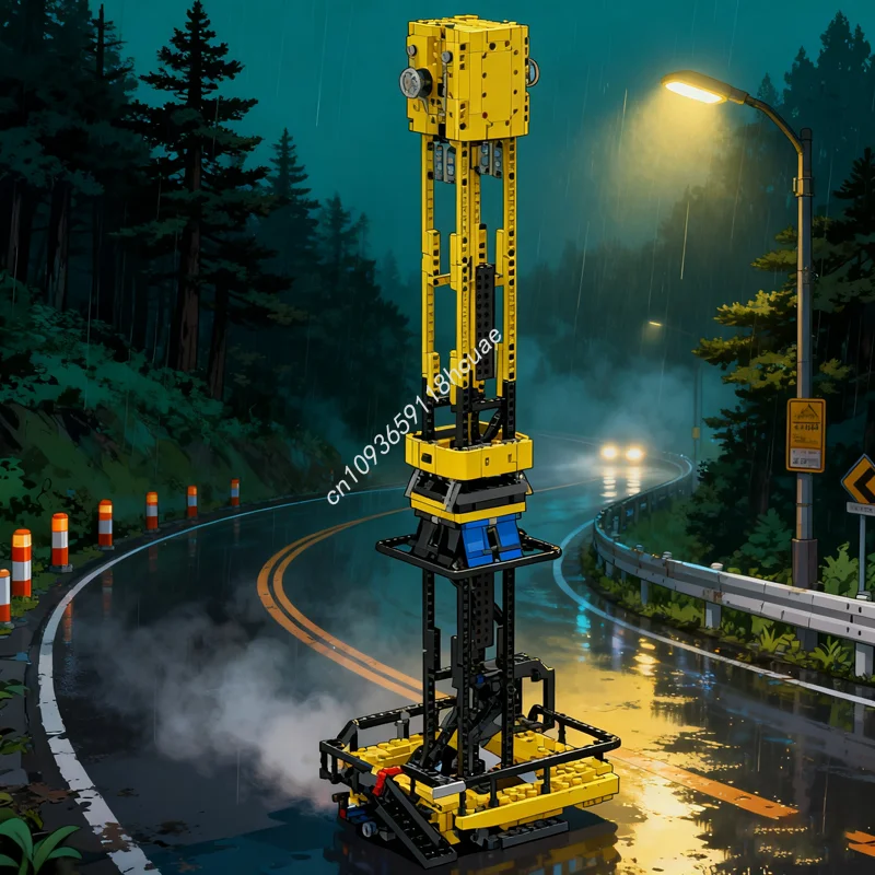 

1019pcs MOC Drop Tower WORKING Technical Model Building Blocks Construction Creative Toys Idea Kids Christmas Gift Birthday