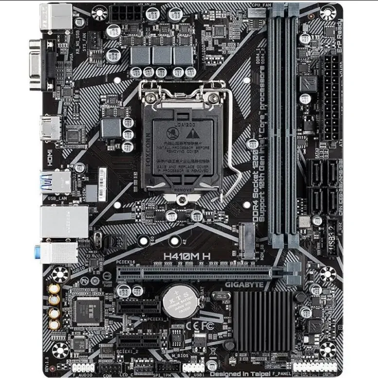 

Используется для процессора Gigabyte H410M H с поддержкой 10-го поколения и интерфейсом HDMI M.2