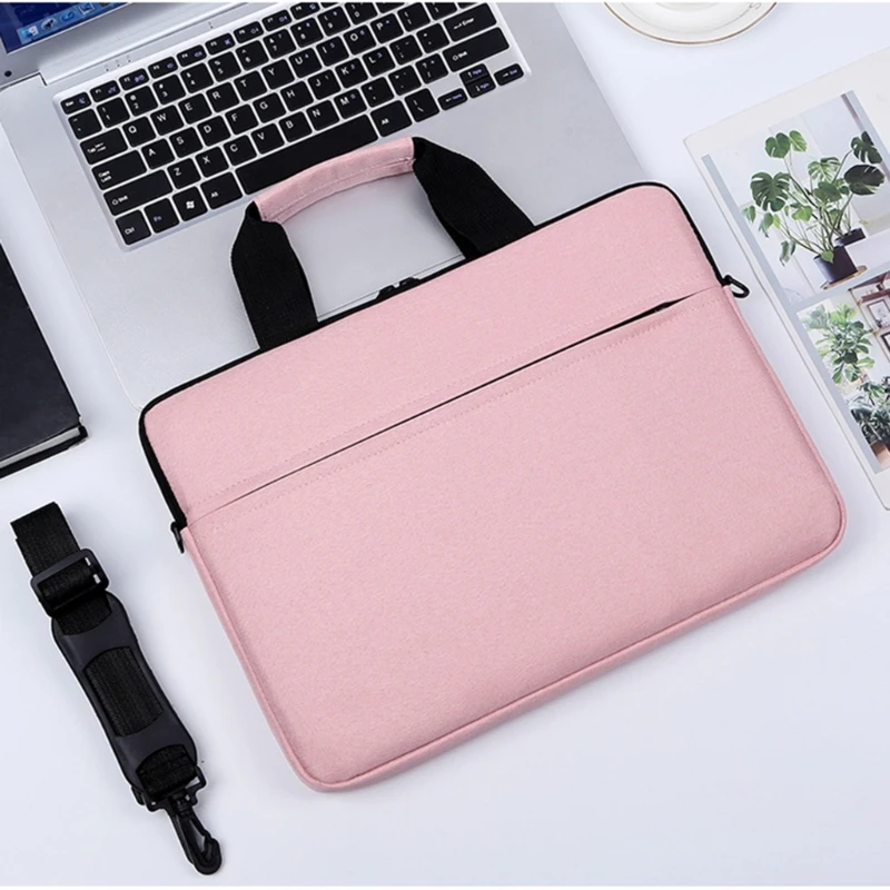 E74B Business Laptop Holder Sleeve Bag with Shoulder Strap Secure Fits 13/14/15 Inch Notebooks Water Resistant Carrying Case