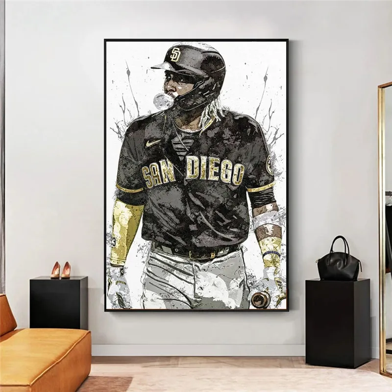 San Diego Padres Baseball Art Fernando Tatis Jr Posters and Prints Wall Canvas Painting Sports Art Cuadros for Living Room Decor