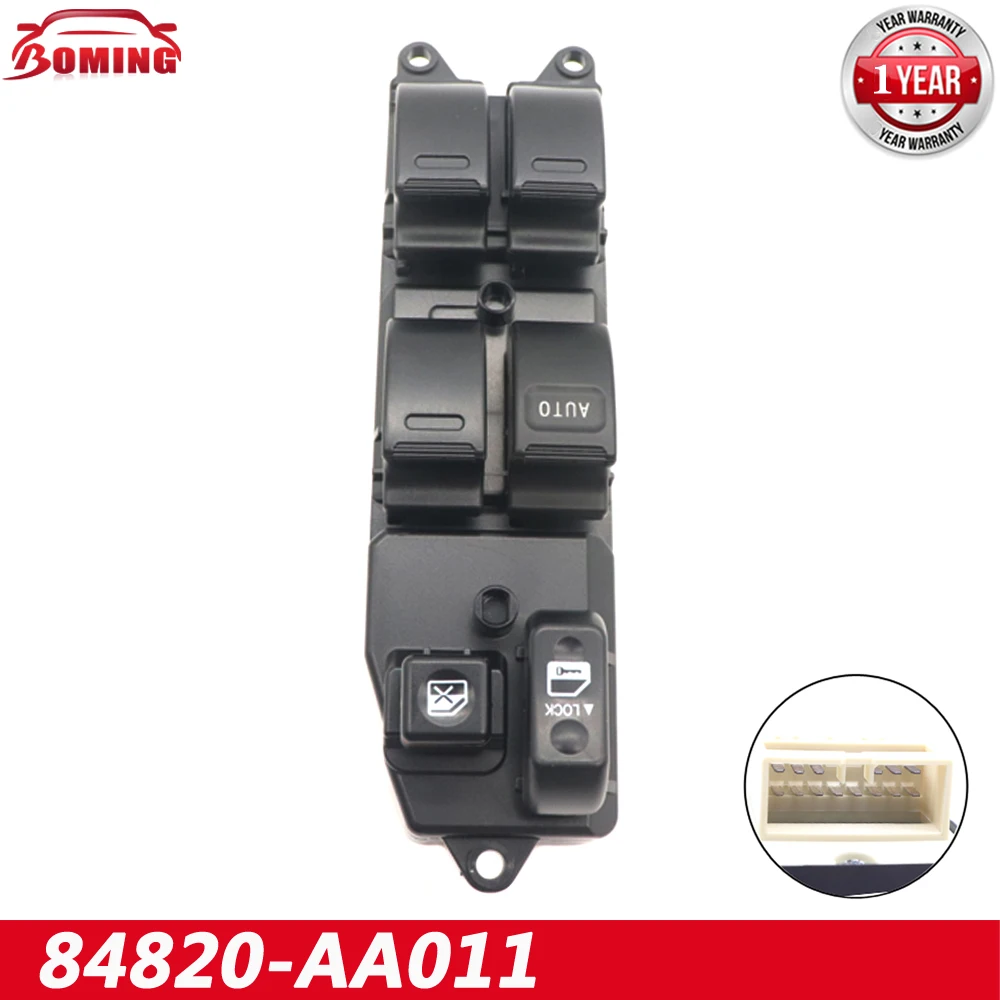 

84820-AA011 84820-60090 Car Power Window Switch For Toyota Echo Yaris T.U.V 4Runner Hilux Land Cruiser Camry Black New