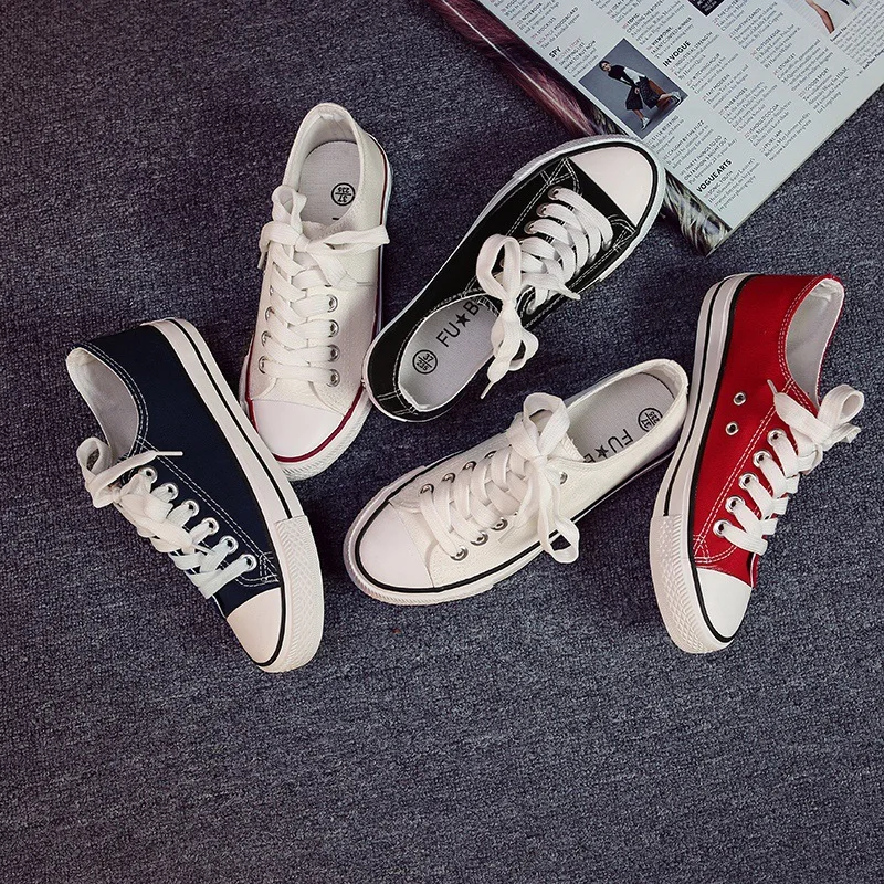 Evergreen Canvas Shoes Wholesale Women Shoes Couple Style Student Shoes Autumn Korean Version Wholesale Women Shoes