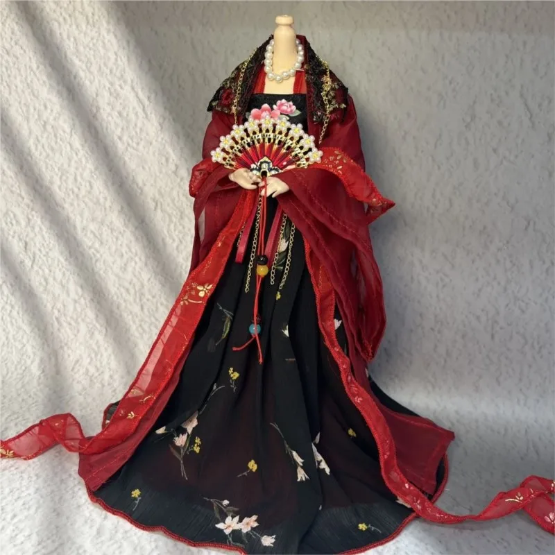 

2025 New 30cm Doll Vintage Hanfu Doll Accessories Creative Chinese Traditional Costume Doll Ancient Style Hanfu Dress LI094
