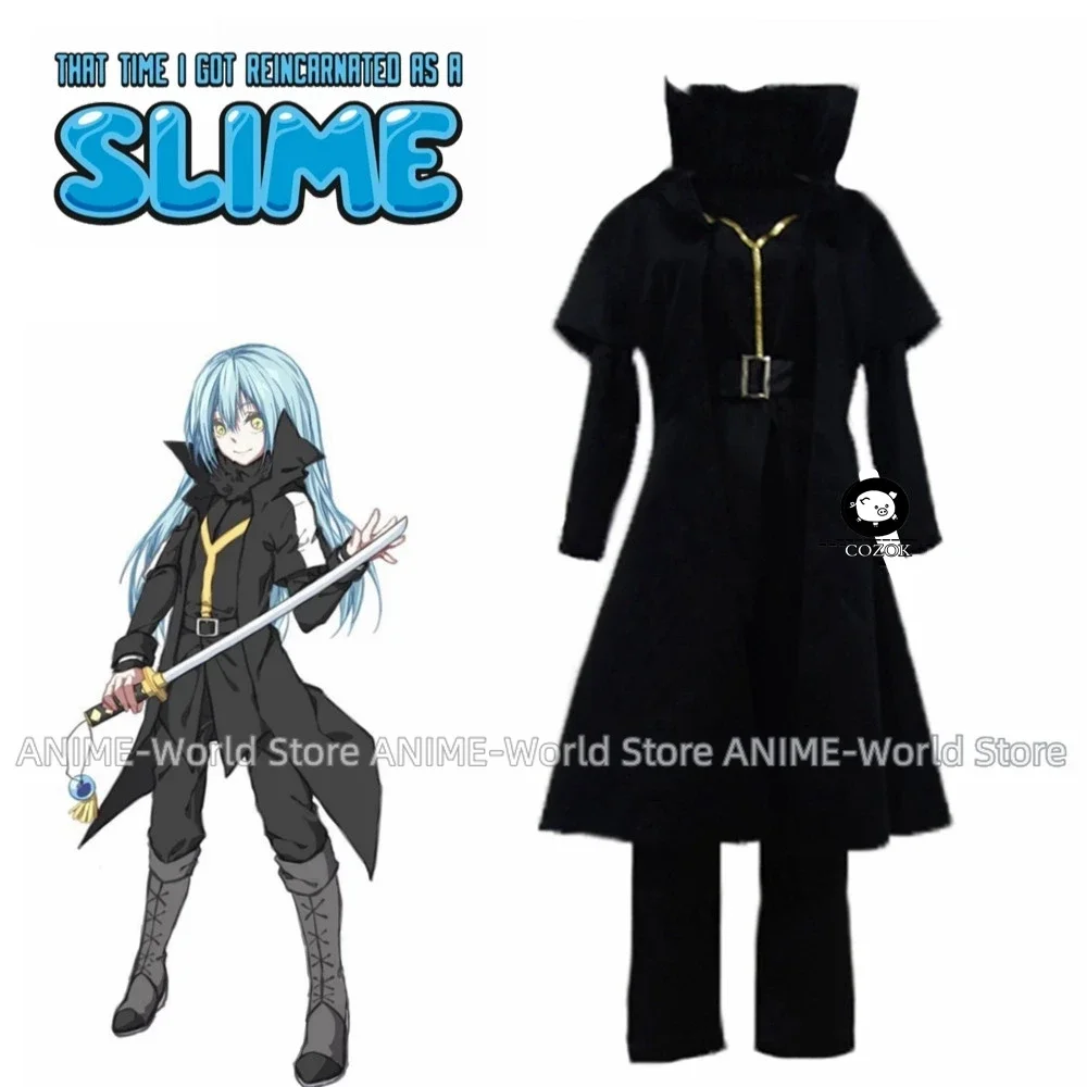 

Anime That Time I Got Reincarnated as A Slime Rimuru Tempest Black Suit Cosplay Costume