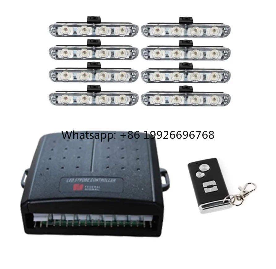 

Wireless Controller Car Truck Emergency Vehicle Front Surface Grille Led Strobe Light Led Light Car Flash Strobe Light