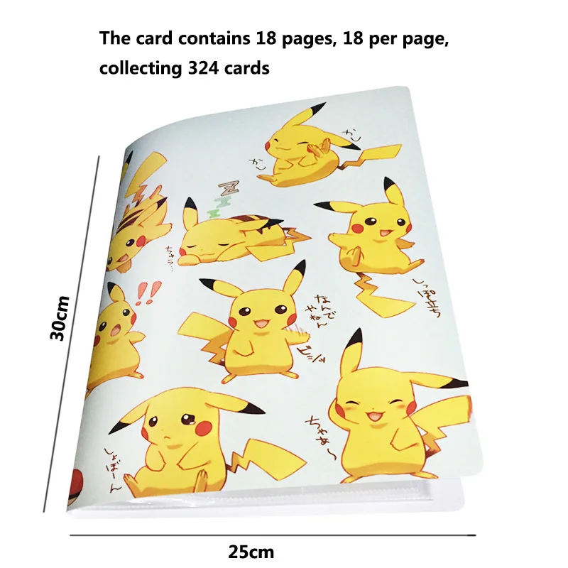 Album di carte per carte Pokemon carte giocattolo collezione libro regali per bambini di grandi dimensioni