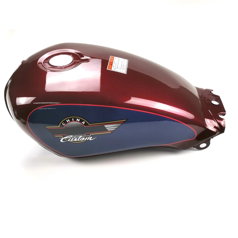 Motorcyle Fuel Tank Set for Honda Sundiro CM125 SDH125 Custom CM 125cc Red Black Metal Gas Box With Side Cover Kit