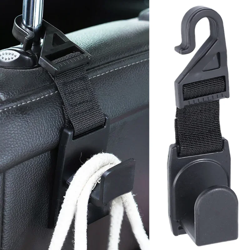 2pcs Universal Car Seat Back Hooks  Multifunctional Auto Interior Headrest Mount Hanger Lady Handbag Hanging Storage Holder Hook