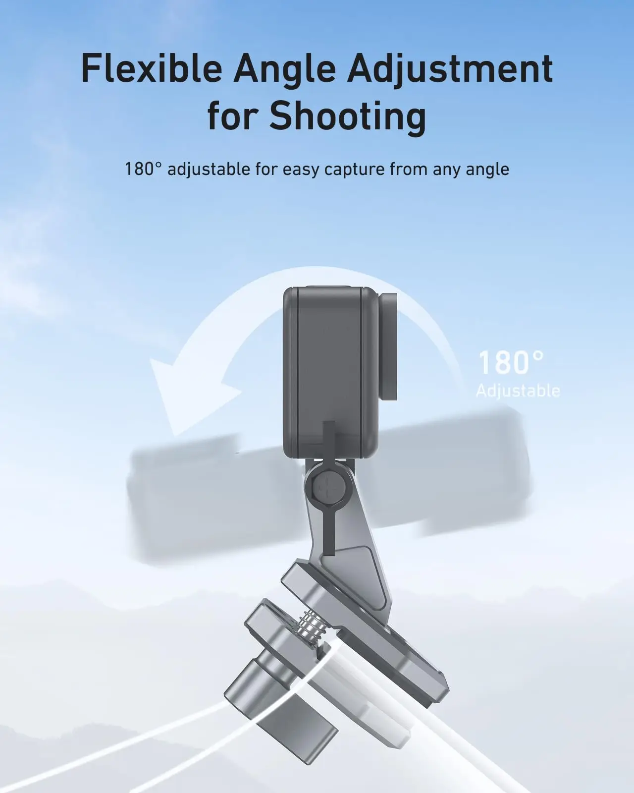 Uchwyt na szybę motocyklową do GoPro Insta360 Go Ultra DJI Osmo Pocket4/3 Action 6 5 Pro Nano 360, akcesoria do jazdy motocyklem — zdjęcie produktu 3