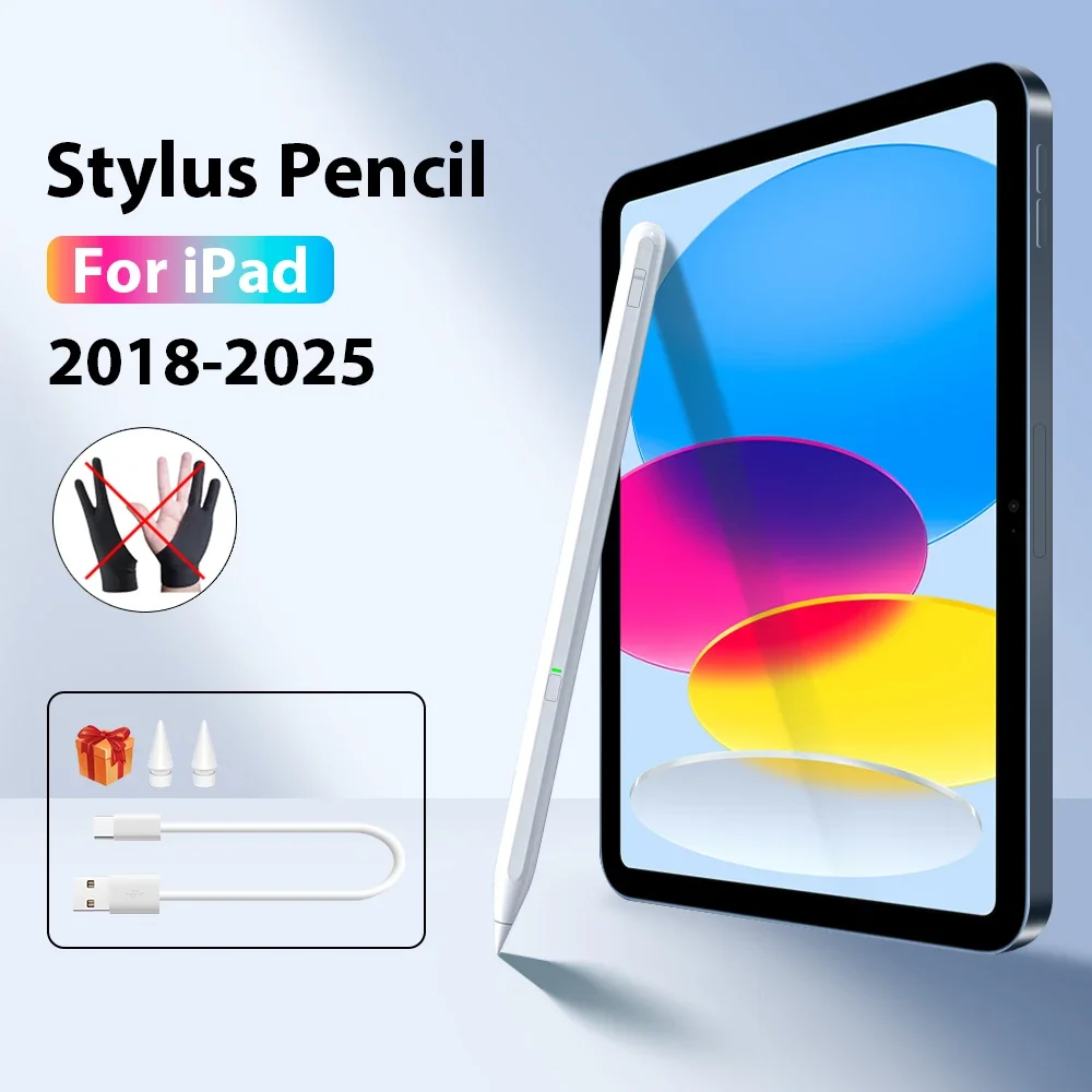 

Стилус для Apple Pencil для iPad A16 10 9 11th 10th 9th Generation Pro 13 12.9 M4 Air 11 M3 M2 5 4 Mini 6 7 A17 Сенсорные ручки