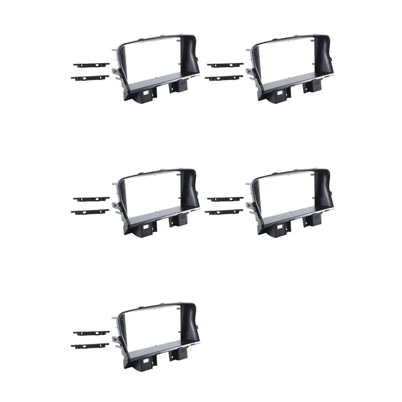 

Rare 5Pcs 7 INCH Car Radio Fascia Panel For Cruze 2009-2014 Frame ABS Cable Installation Trim Kit