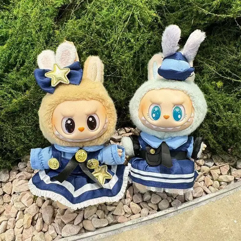 

Только одежда] 17 см Labubu V1, одежда, платье, униформа, одежда Labubu, виниловые подвески, аксессуары, свадебное платье, подарок для девочки