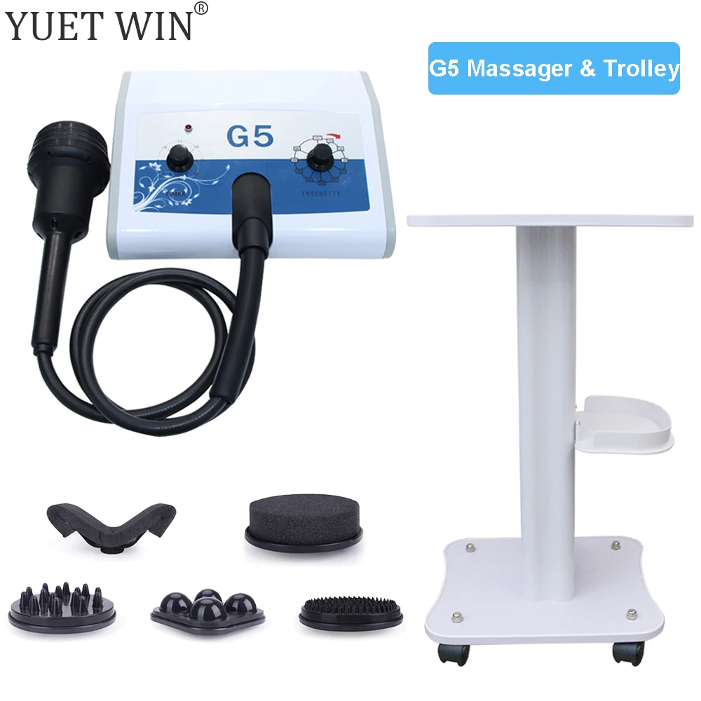 G5 Vibrating Massager Anti-cellulite Slimming Massage Machine High Frequency Vibration Fat Burner Body Shaping With Trolley