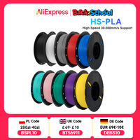 KINGROON High Speed PLA Filament 1.75mm New HS-PLA 3D Printer Filament For 30-500mm/s Fast Printing Rapid PLA 5kg 10kg Mix Color