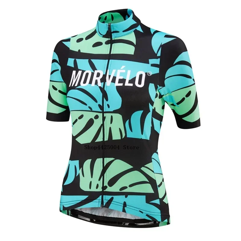 Women Summer morvelo Cycling Jersey Tops Short Sleeve Ropa Ciclismo Road Bike Jersey MTB Cycling Clothing jersey only