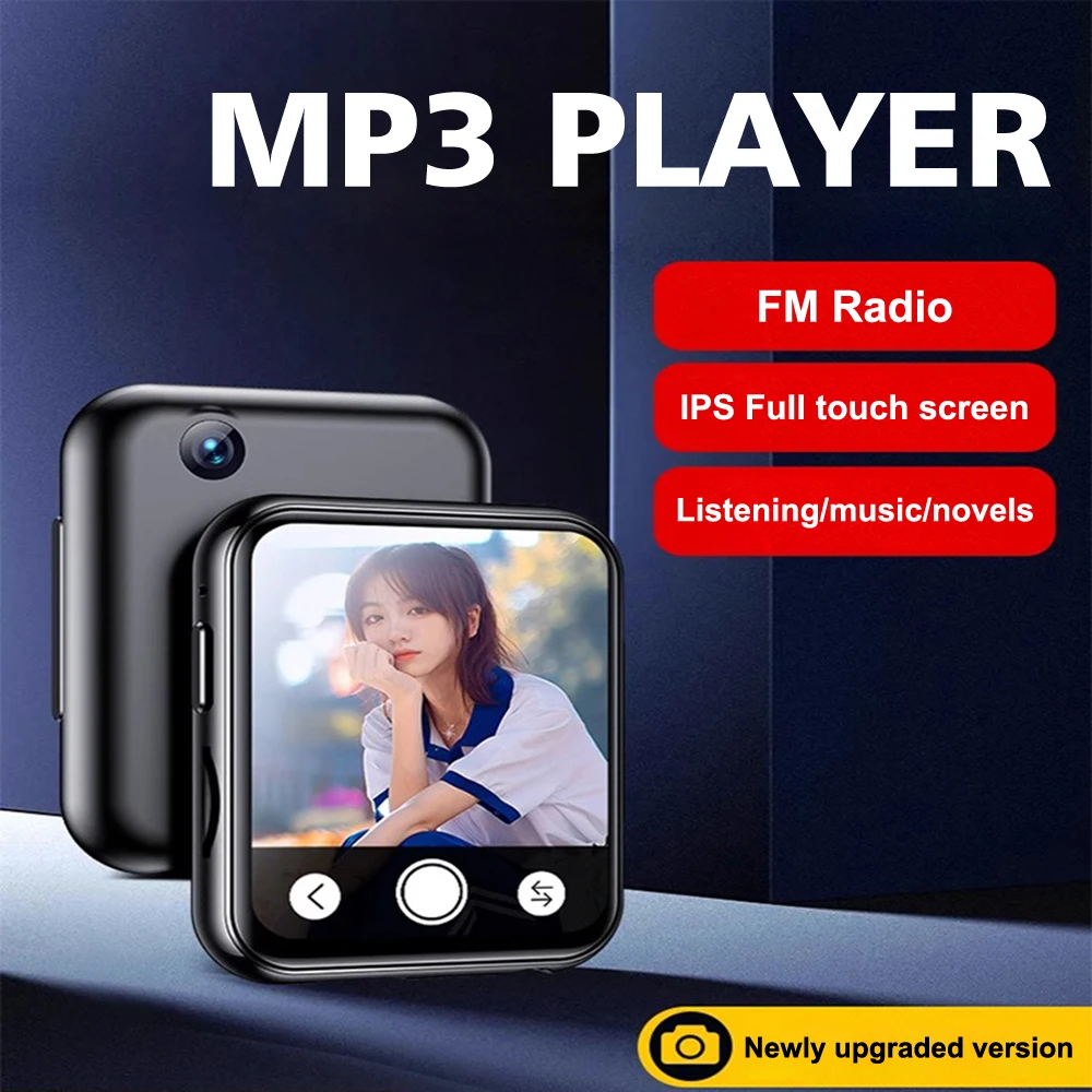 

MP3/MP4-плеер с Bluetooth 5.4, 2-дюймовым IPS-экраном Full Touch HD, поддержкой фото, радио, будильника, видео, электронных книг и памятью на 128 ГБ.