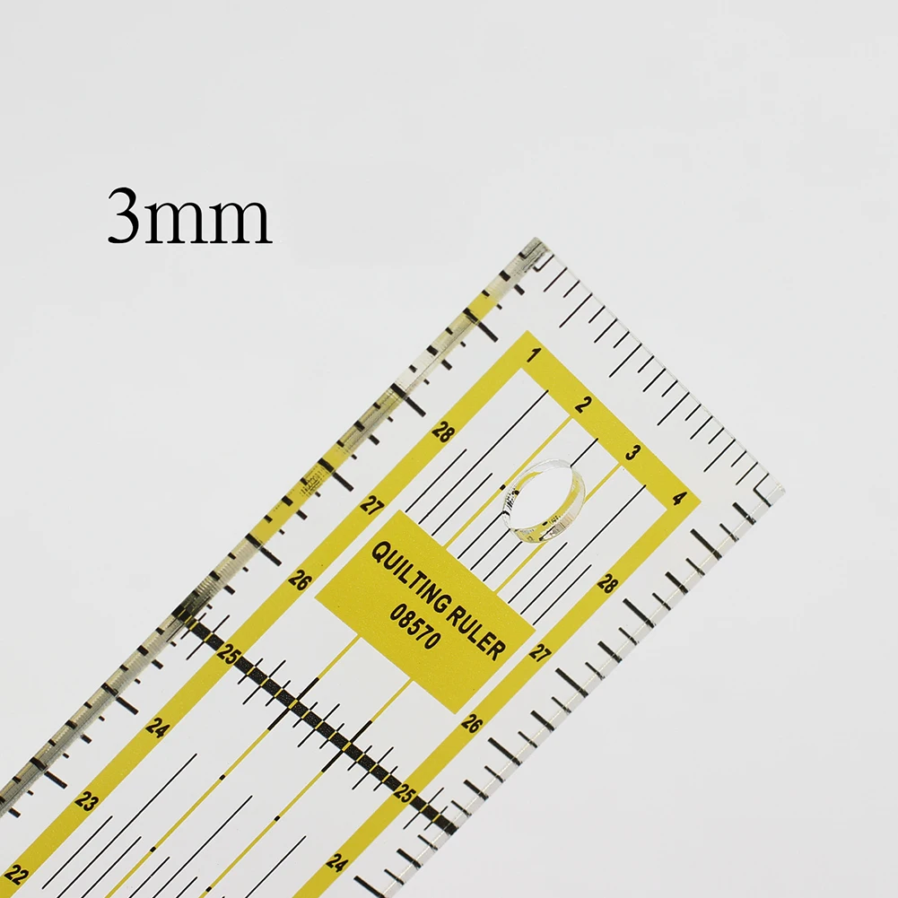 Linijka do szycia szablony do szycia patchworkowe narzędzia do domu DIY do cięcia odzieży pikowana rękodzieło krawieckie dostarcza akryl 30x5x0,3 cm