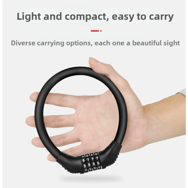 Bicycle Combination Lock, Wire Lock, Mountain Bike Four-digit Combination Lock, Motorcycle Lock, Anti-theft Lock, Flying Lock