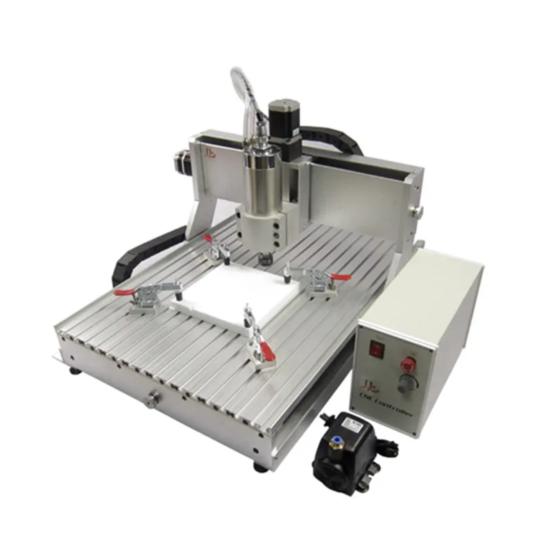 3D CNC Wood Carving Machine 4 Axis CNC 6040 Router 1.5KW Engraving Cutting Milling Machine for Aluminum Stone Metal Wood view 3