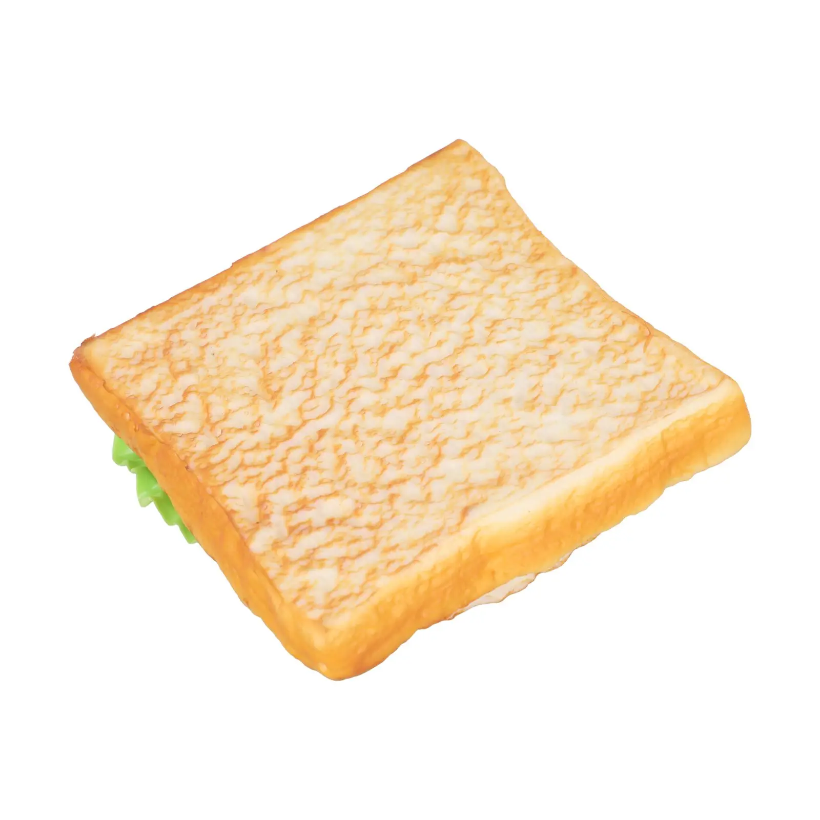 Simulation Toast Bread Home Kitchen Home Decoration PU Versatile Usage 11.5*3.5cm For Role-playing For Education