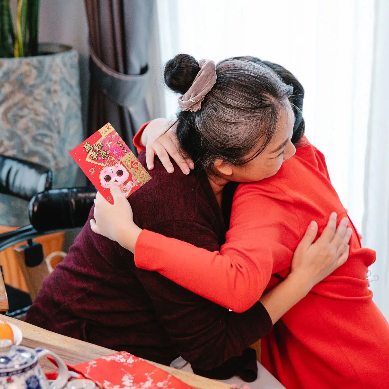 

60 шт. красных конвертов на 2025 год Змеи, креативные красные пакеты для новогодних подарков, принадлежности для Весеннего фестиваля, бумажные пакеты для денег