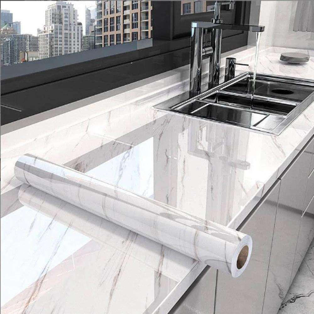 

Для 40 см мраморные самоклеящиеся обои кухонный шкаф плита столешница контактная бумага ПВХ водостойкая ремонтная плитка настенная палка