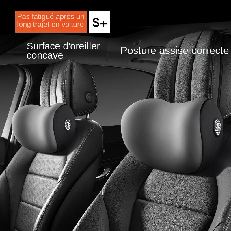 Oreiller de repos de sauna de cou de voiture, accessoires de coussin, support de tête de siège automatique, protecteur de cou, siège d'automobile, assistance de cou, coton à mémoire de forme, 1PC