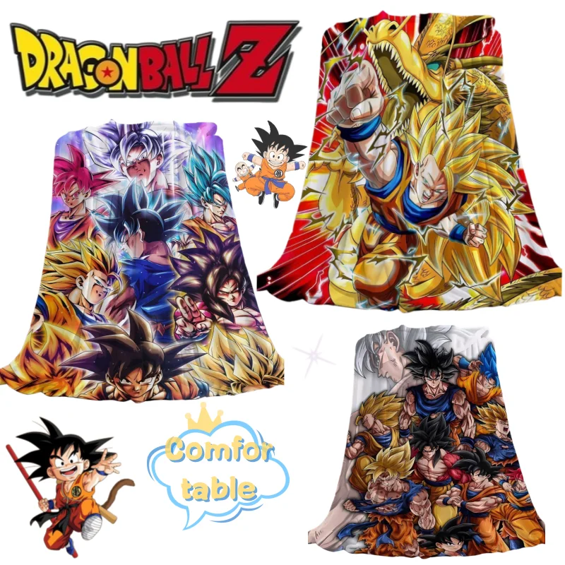 Couverture Dragon Ball Vegeta et Son Goku, nouvelle impression créative et mignonne, confortable, chaude, antistatique, pour la sieste des étudiants